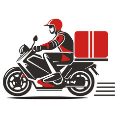 Motorcycle Delivery Icon 