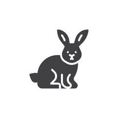 Easter rabbit vector icon