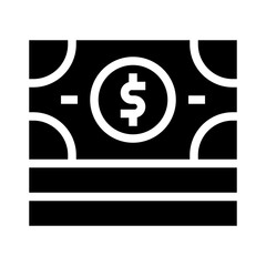 money glyph icon