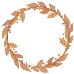 Luxury Gold Wreath Leaves