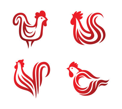 rooster logo template