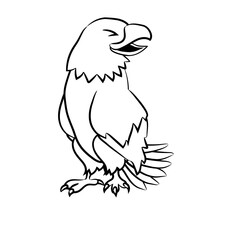 eagle cartoon illustration 