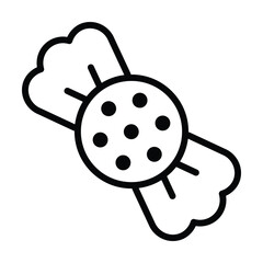 candy icon, sweet vector, toffee illustration