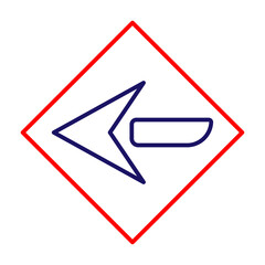 arrow to the left icon