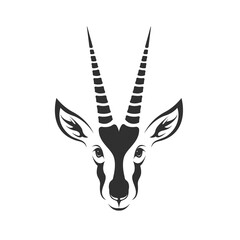 Speke's gazelle design isolated on transparent background. Wild animals.