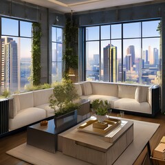A room with a view of the city skyline3, Generative AI