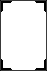 Artistic vertical border and frame