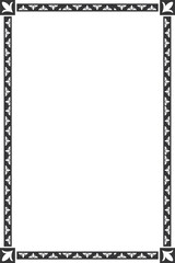 Artistic vertical border and frame