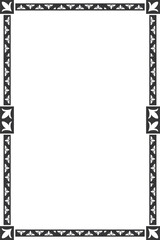 Artistic vertical border and frame