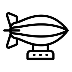Vector Design Zeppelin Icon Style © designing ocean