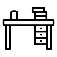 Vector Design Study Table Icon Style