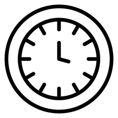 Vector Design Wall Clock Icon Style