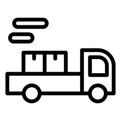 Vector Design Freight Icon Style