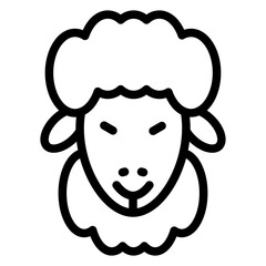 Vector Design Sheep Icon Style