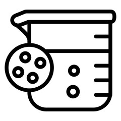 Vector Design Chemistry Colloid Icon Style