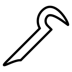 Vector Design Crowbar Icon Style
