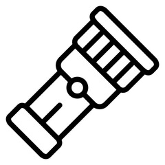 Vector Design Flashlight Icon Style