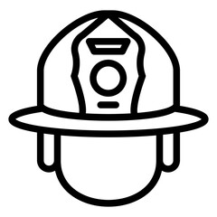 Vector Design Firefighter Helmet Icon Style