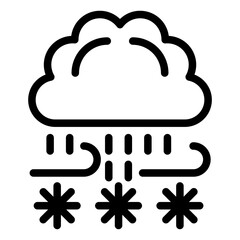 Vector Design Blizzard Icon Style