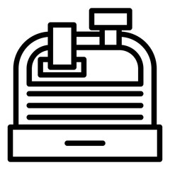 Vector Design Cashier Machine Icon Style