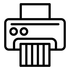 Vector Design Paper Shredder Icon Style