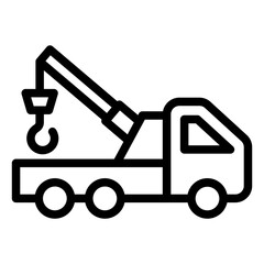 Vector Design Tow Truck Icon Style