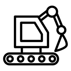 Vector Design Backhoe Icon Style