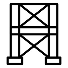 Vector Design Scaffolding Icon Style