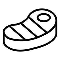 Vector Design Steak Icon Style