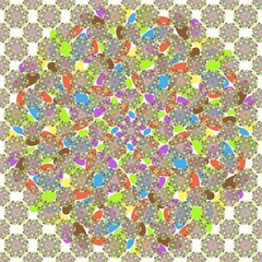 Ellipse patterns, Oval shapes make up a circle, Beautiful multicolored images are used as background images.