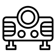 Fototapeta premium Vector Design Video Projector Icon Style