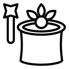 Vector Design Magic Trick Icon Style