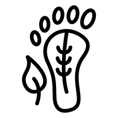 Vector Design Carbon Footprint Icon Style