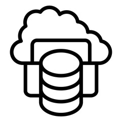 Vector Design Cloud Storage Icon Style