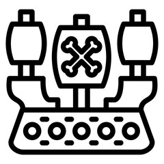 Vector Design Galleon Icon Style