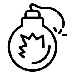 Vector Design Bomb Icon Style