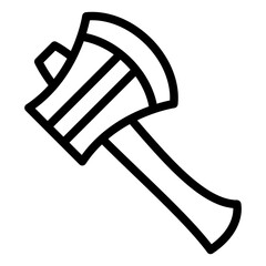 Vector Design Old Axe Icon Style