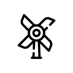 Obraz premium windmill line icon