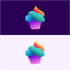 Awesome Abstract Cake Premium Logo Vector