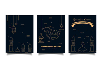 Cover Ramadan kareem islamic celebration design