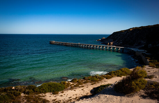 The beautiful clear water at the Stenhouse jetty in Innes National Park.