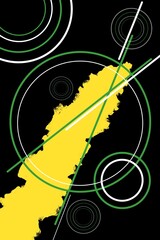 Abstract background.Background with bright lines and shapes.Bright and saturated.Background,template with abstract elements