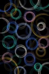 Abstract background.Background with bright lines and shapes.Bright and saturated.Background,template with abstract elements