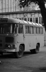 Old soviet bus PAZ-672
