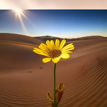 Sunflower In The Desert