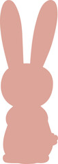 Cute Kawaii Easter Bunny Rabbit Shape