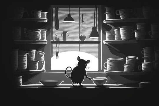 A rat has been seen exploring the kitchen by climbing on dishes and utensils. Infestation by rodents is a terrifying prospect. Generative AI