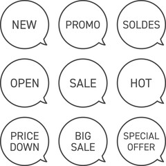 セール（値引き）　ラベル　セット　タグ