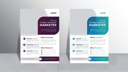 New modern collection of design poster flyer brochure cover layout template with triangle graphic elements leaflet template design set. 