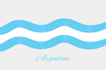 Argentina flag design ribbon concept
